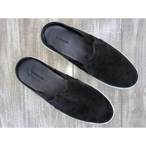 Vince Warren Platform Sneaker Black Suede Garvey-2 Sneaker Size 7,5 - Picture 4 of 8